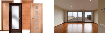 dmq Instalaciones y Reparaciones puerta y piso en madera